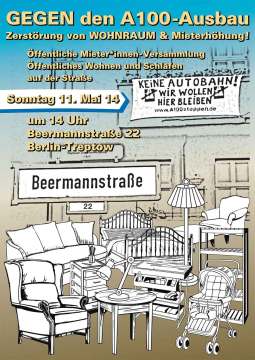 Flyer Beermannstraße 11. Mai 2014